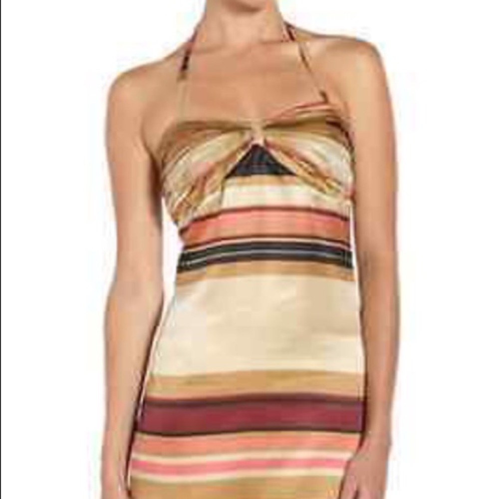 Jenny Han Striped Halter Dress